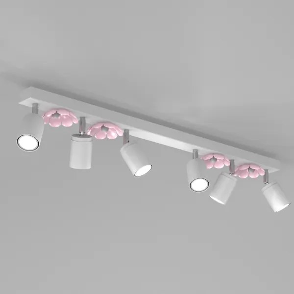 Spotlámpa FLOWER 6xGU10/8W/230V fehér