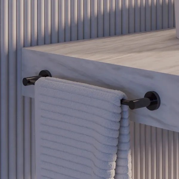 OMNIRES MP60214AT - Fali törölközőtartó MODERN PROJECT 40 cm matt fekete