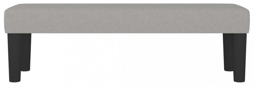 világosszürke szövet pad 100 x 30 x 30 cm