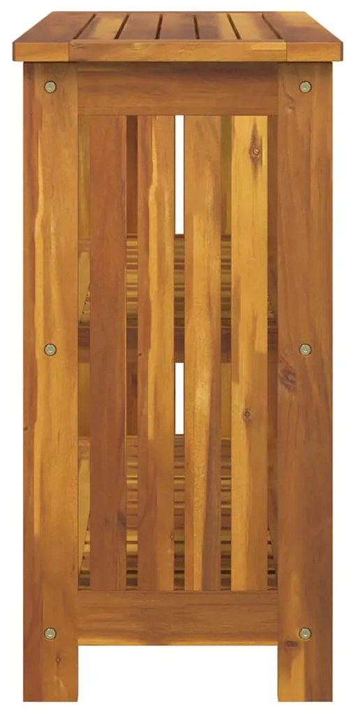 Kerti szekrény polcokkal tárolóval Barna 75 x 35 x 70cm