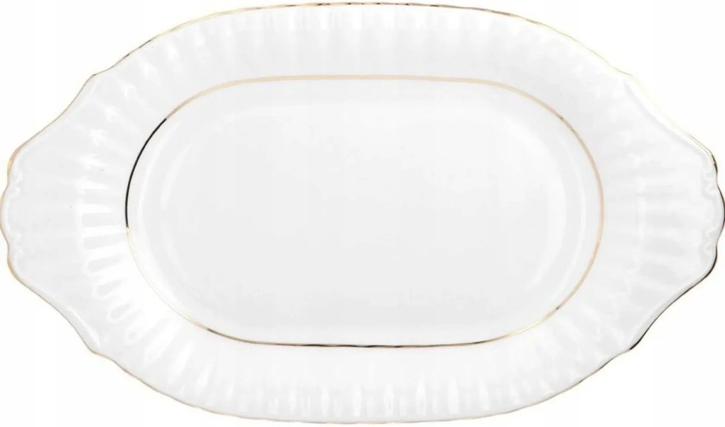 Ovális tál 39 cm Iwona Arany vonalas