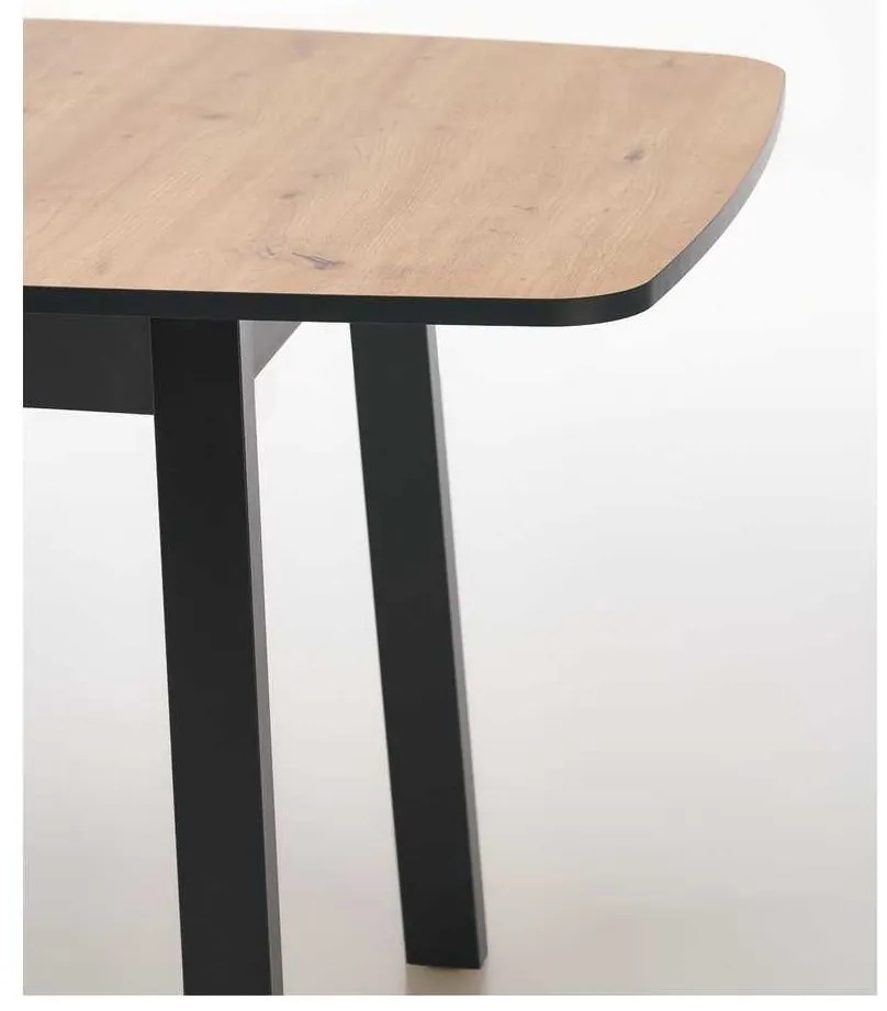 Hank étkezőasztal, artisan tölgy / fekete