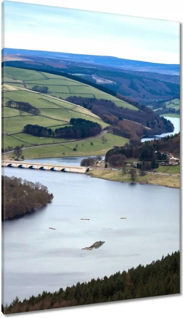 Vászonkép 80x120 Tájkép folyóval