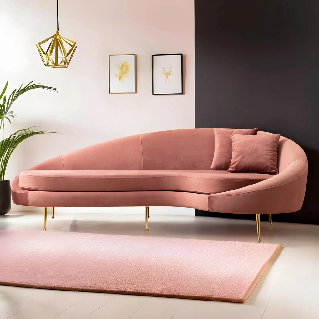 3 személyes kanapé Eses Jobbos - Pink