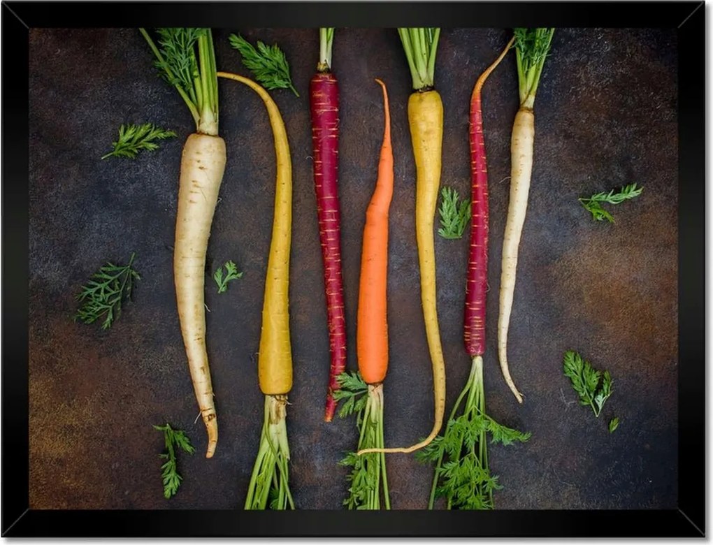 Poszterek keretben 40x30 Színes sárgarépa