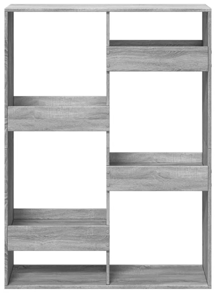 szürke sonoma színű szerelt fa térelválasztó 100 x 33 x 135 cm