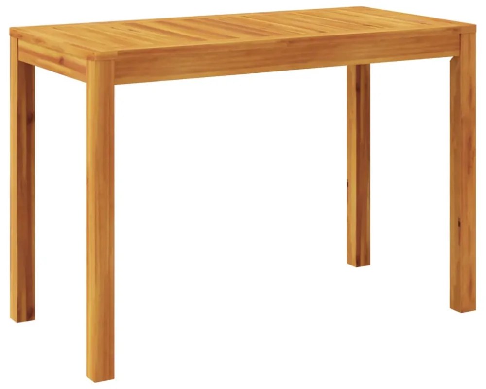 tömör akácfa kerti étkezőasztal 110 x 55 x 75 cm