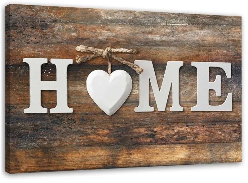 Gario Vászonkép Otthoni felirat, vintage stílusú táblák hátterén, szüreti stílusban Méret: 100 x 70 cm