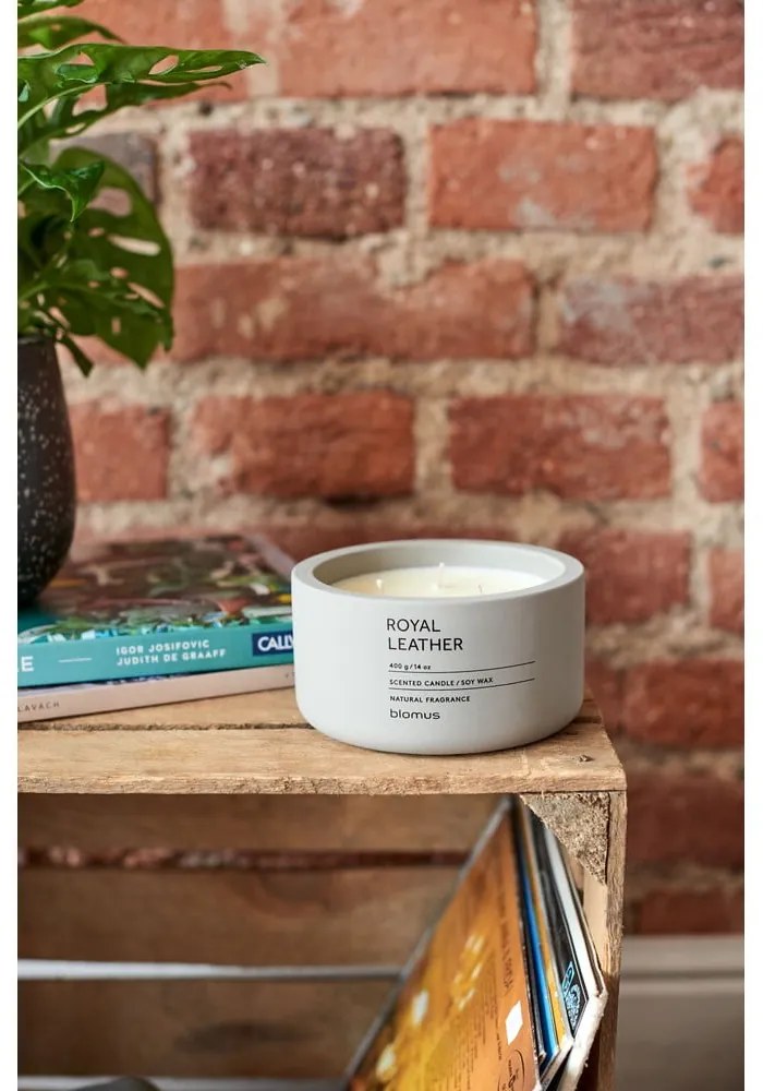 Illatos szójaviasz gyertya égési idő 25 ó Fraga: Royal Leather – Blomus