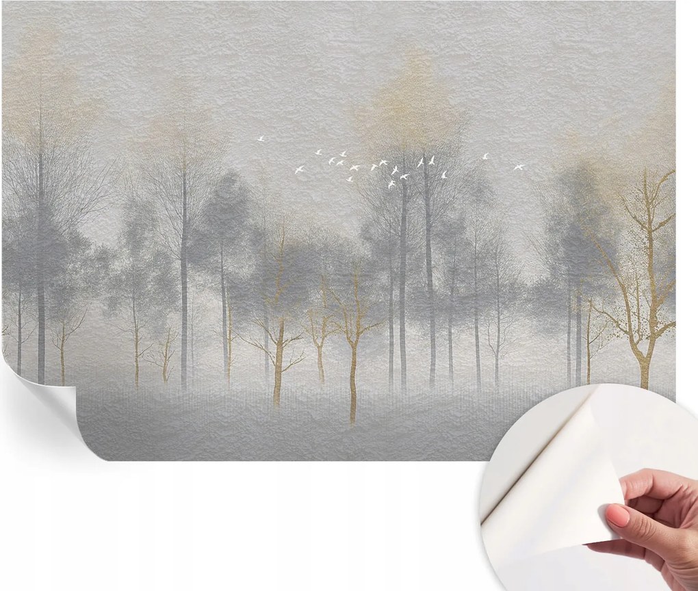 Modern Öntapadós Fotótapéta Mosható Erdei harmónia 152x104 cm