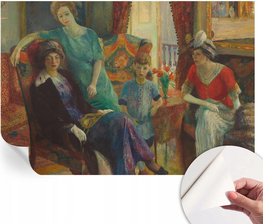 Öntapadós tapéta 3D fali furnér Klasszikus elegancia 152x104 cm