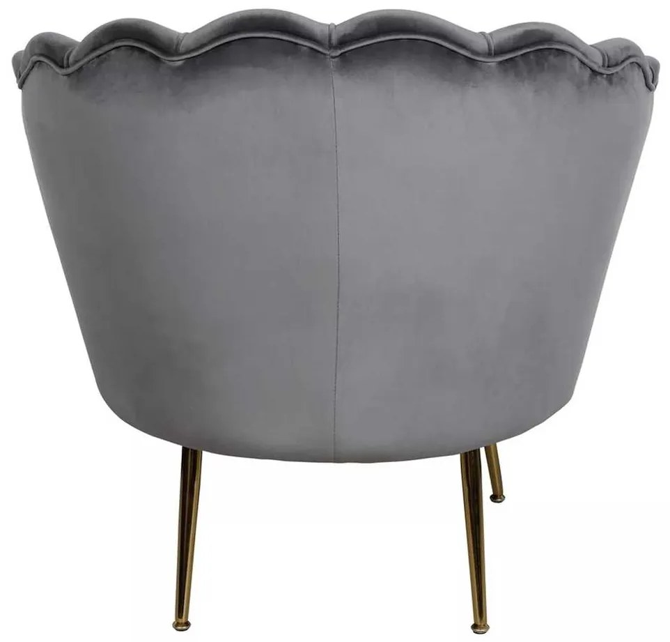 Ionia Velvet fotel, szürke