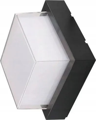 Kültéri Led fali lámpa V-tac 7W Fekete IP65 3000K 700lm VT-831