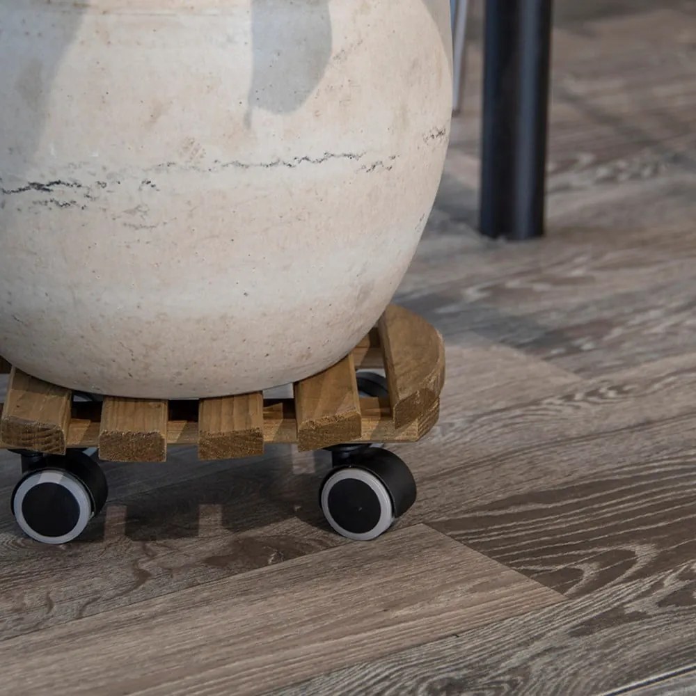 Fa gurulós virágállvány ø 29 cm (magasság 8 cm) Indoor – Esschert Design