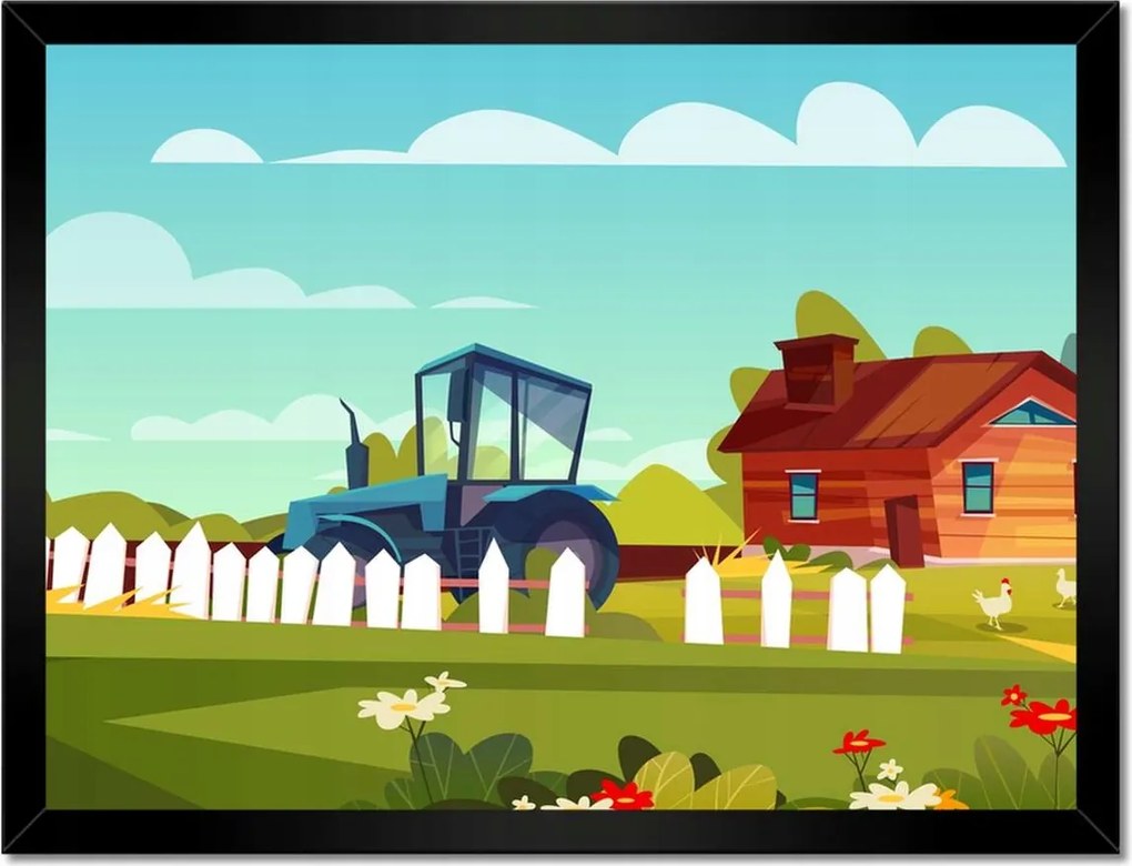 Poszterek keretben 40x30 Farm Gyerekszoba
