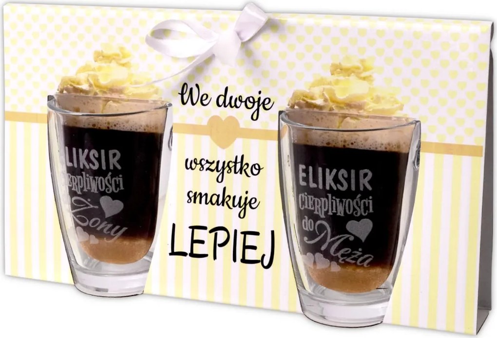 Üveg bögre szett Ajándék Szülőknek Nagyszülőknek Esküvő Évforduló