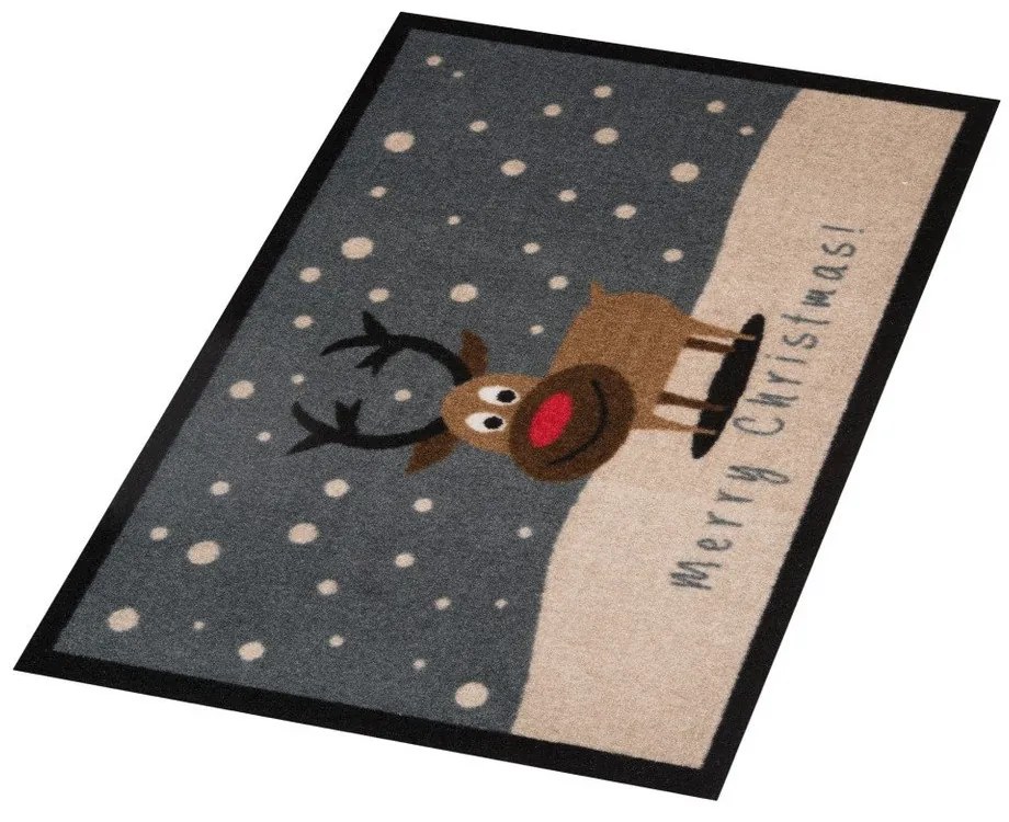Merry Christmas Reindeer lábtörlő, 40 x 60 cm - Hanse Home
