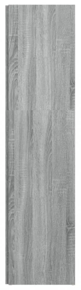 szürke sonoma színű szerelt fa sarokszekrény 33 x 33 x 132 cm