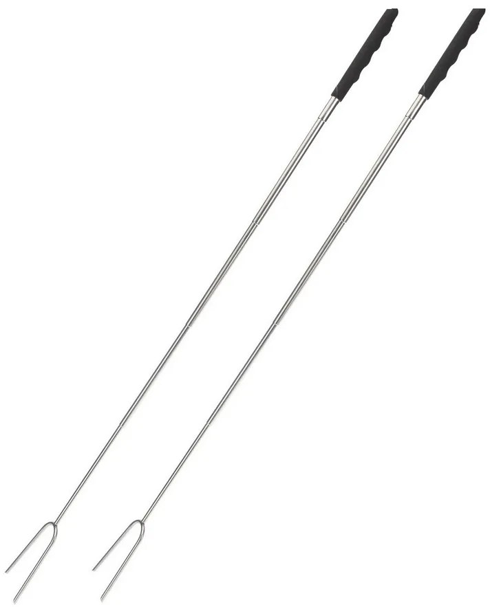 Teleszkópos grill nyárs készlet, 2 db