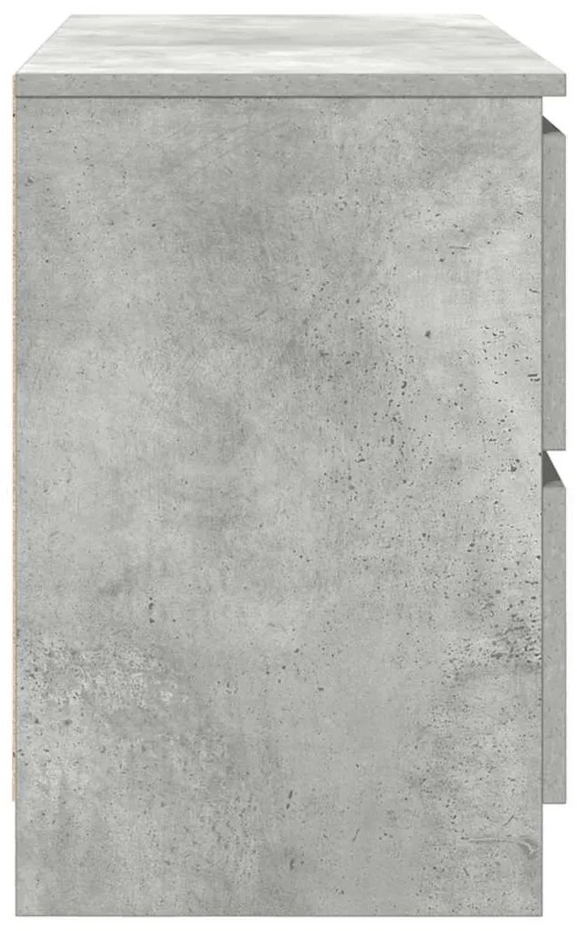 betonszürke szerelt fa TV-szekrény 80x35x54 cm