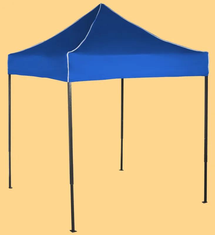 Gyorsan összecsukható sátor 2x2m – acél, Kék, Oldalfalak nélkül