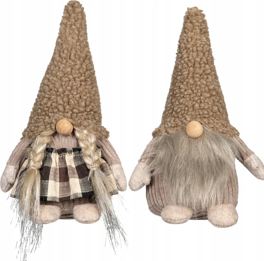 Mikulás Alakú Karácsonyi Figurák bézs /2/