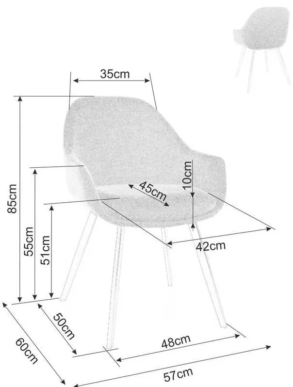 Limena étkezőszék, bézs