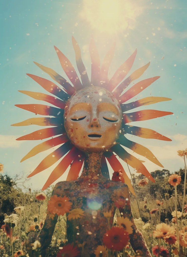 Poszter 40x55cm Napfény Meditáció