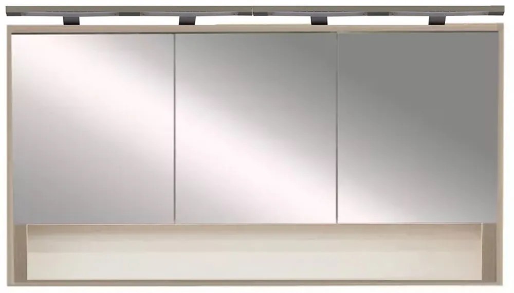 Luna 120 felső tükrös szekrény, Sonoma tölgy