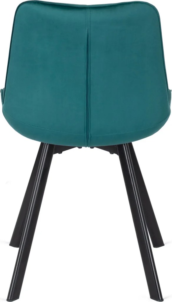 Szék türkiz színben, bársony kárpittal. RICK