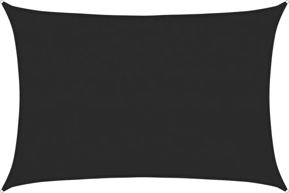 vidaXL fekete HDPE napvitorla 160 g/m² 4 x 5 m
