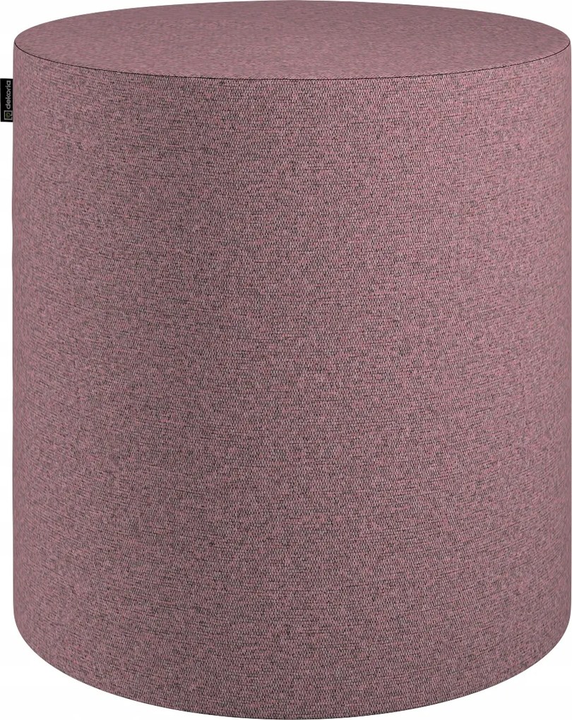 Barrel puff ø40, 40 cm magas, rózsaszín, fekete cérnával
