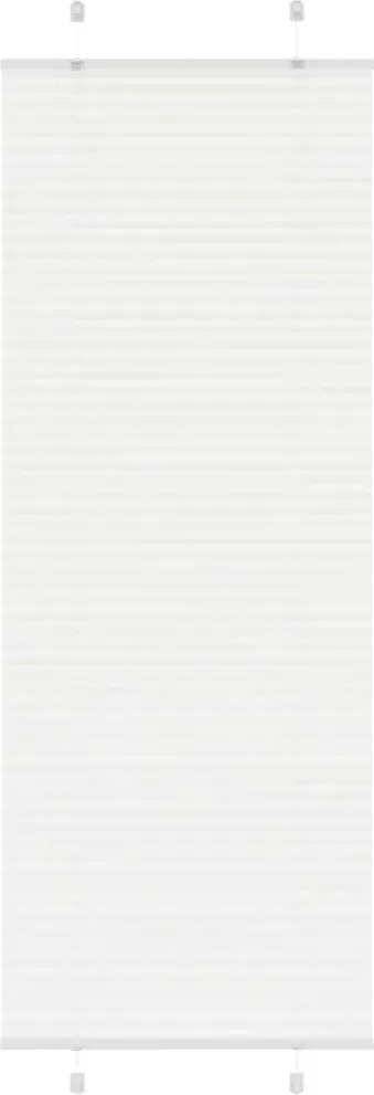 vidaXL pliszírozott redőny Fehér 75x200 cm szövetszélesség 74,4 cm