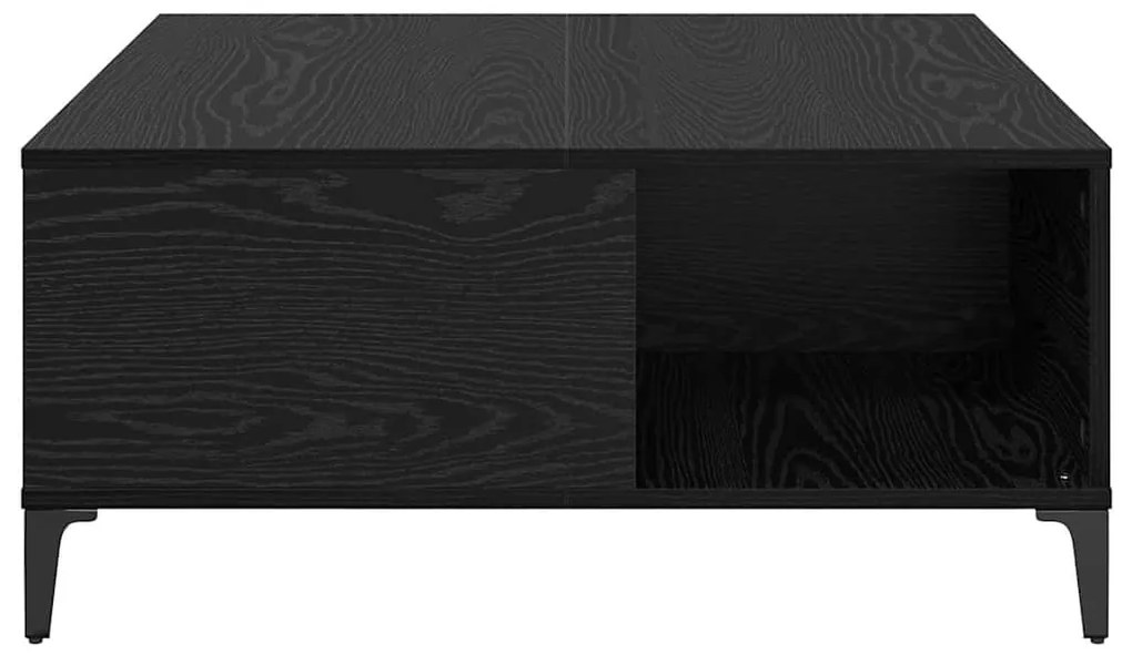 Dohányzóasztal Fekete tölgy 80 x 80 x 36,5 cm Faanyag