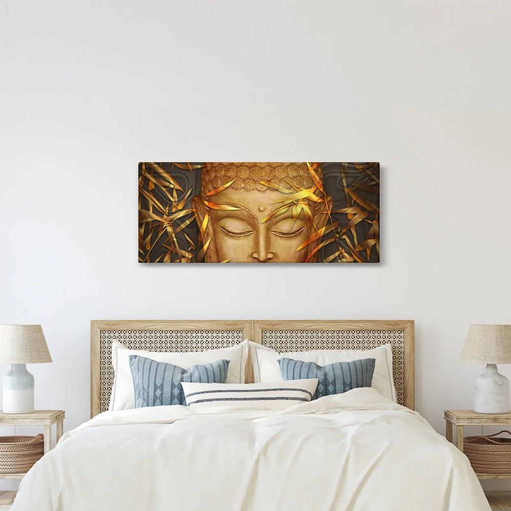 Kép - arany Buddha (120x50 cm)