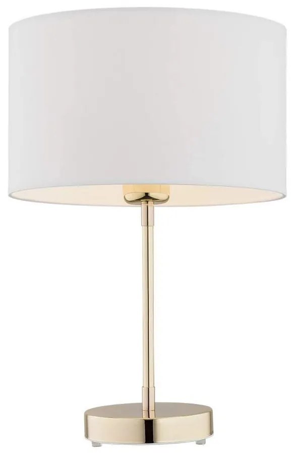 Argon 4301 - Asztali lámpa KARIN 1xE27/15W/230V fehér/sárgaréz