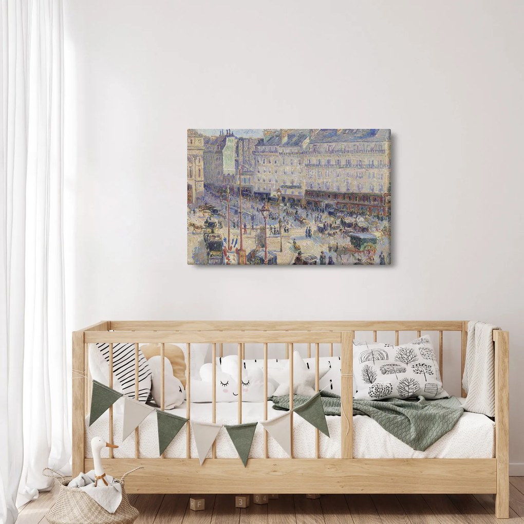 Kép - Camille Pissarro, The Place du Havre, reprodukciók (90x60 cm)
