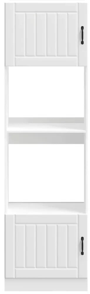 Lucca 2 db fehér szerelt fa sütőszekrények