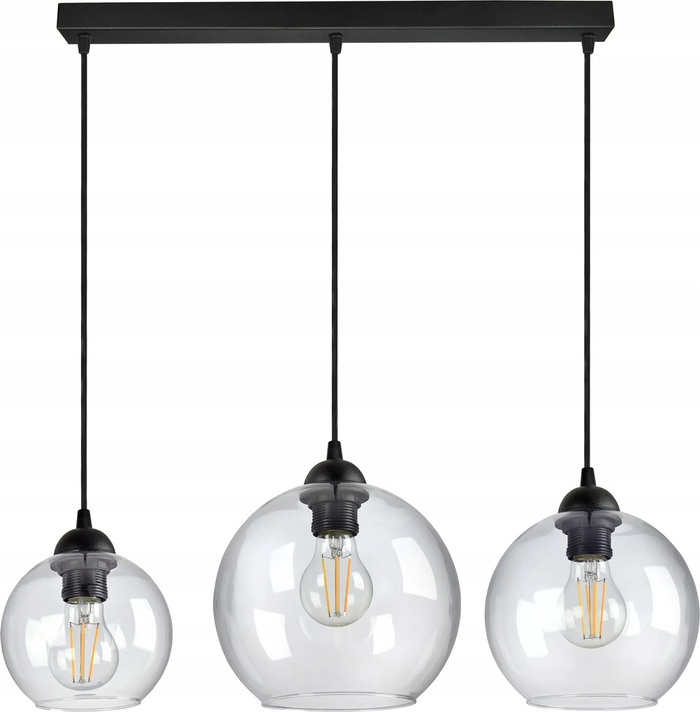 Lámpa Csillár különböző üveg gömbök Átlátszó Led