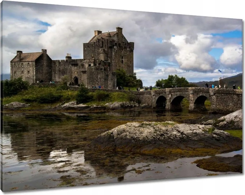 Vászonkép 100x70 Kastély a vízen