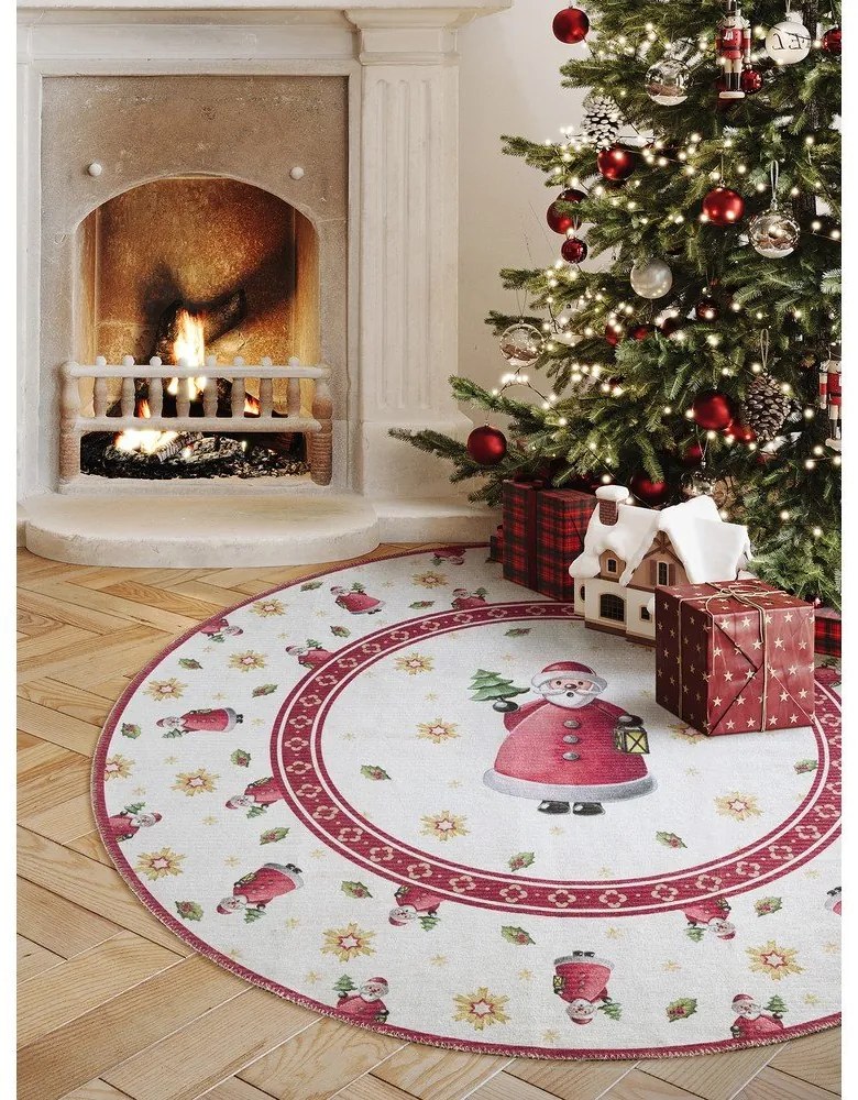 Piros kerek szőnyeg karácsonyi mintával ø 160 cm Toy's Delight Santa Claus – Villeroy&amp;Boch