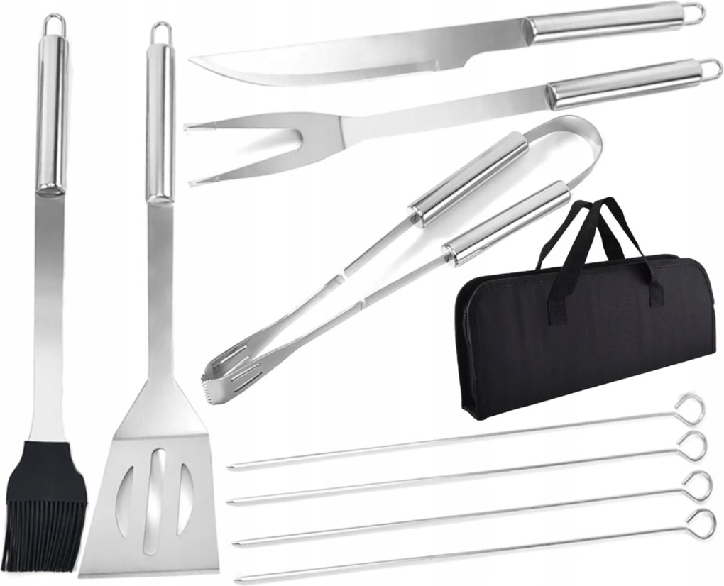 Grill Tartozékok Bőrönd 9 Szerszám Eszközök