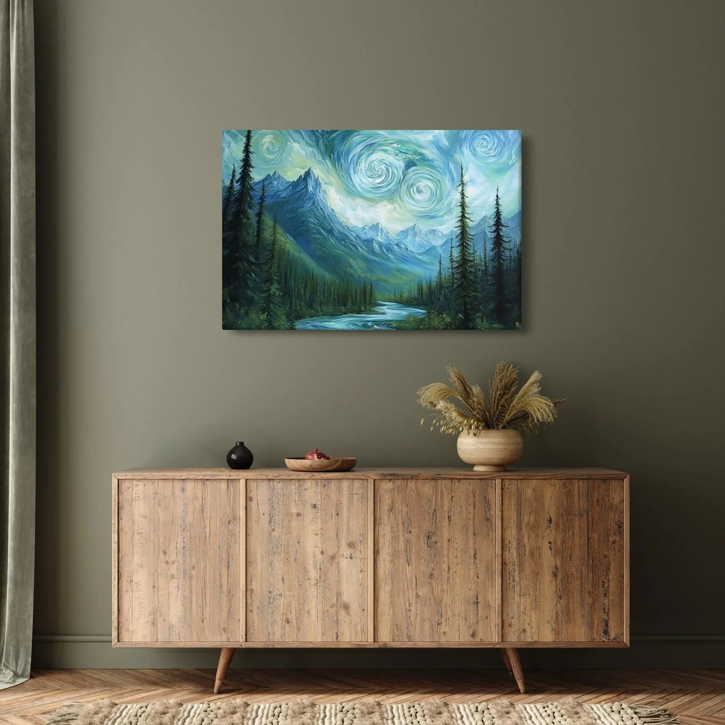 Kép - Táj Van Gogh érintésével (90x60 cm)