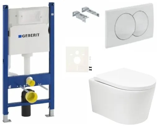 Geberit fali WC szett előtétfalas szereléshez + SAT BREVIS WC SIKOGESBRTORD01