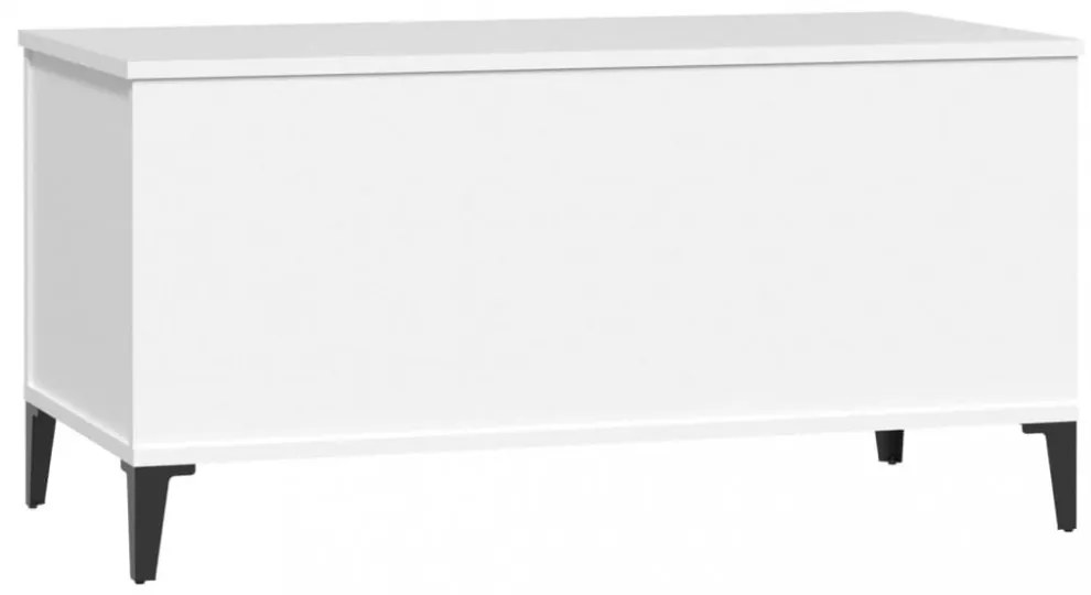 fehér szerelt fa dohányzóasztal 90x44,5x45 cm