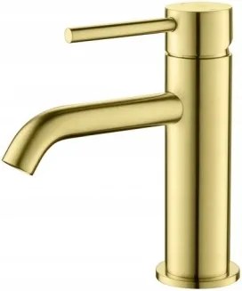 Álló Mosdó Csaptelep Alacsony Pezsgő Arany, Kattanó Dugóval