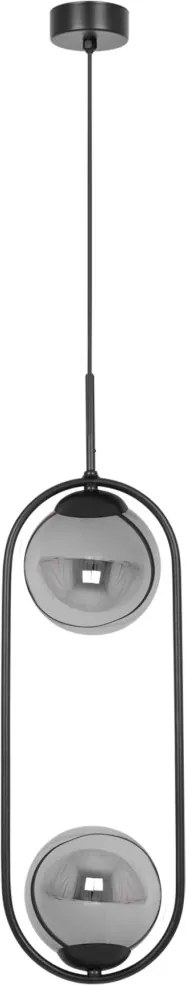 KAJA K-5111 DAVOS Szürke Színű Függeszték 2xE14 10W IP20