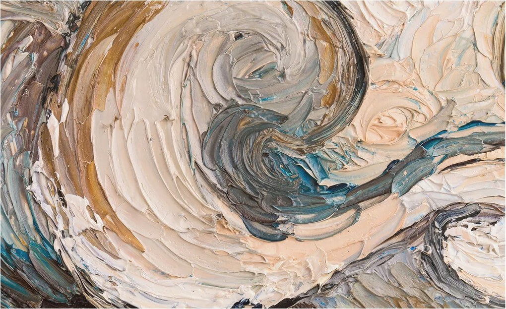 Dekoratív fotótapéta Falra Könnyű összeszerelés Színes örvények 416x254 Ragasztó