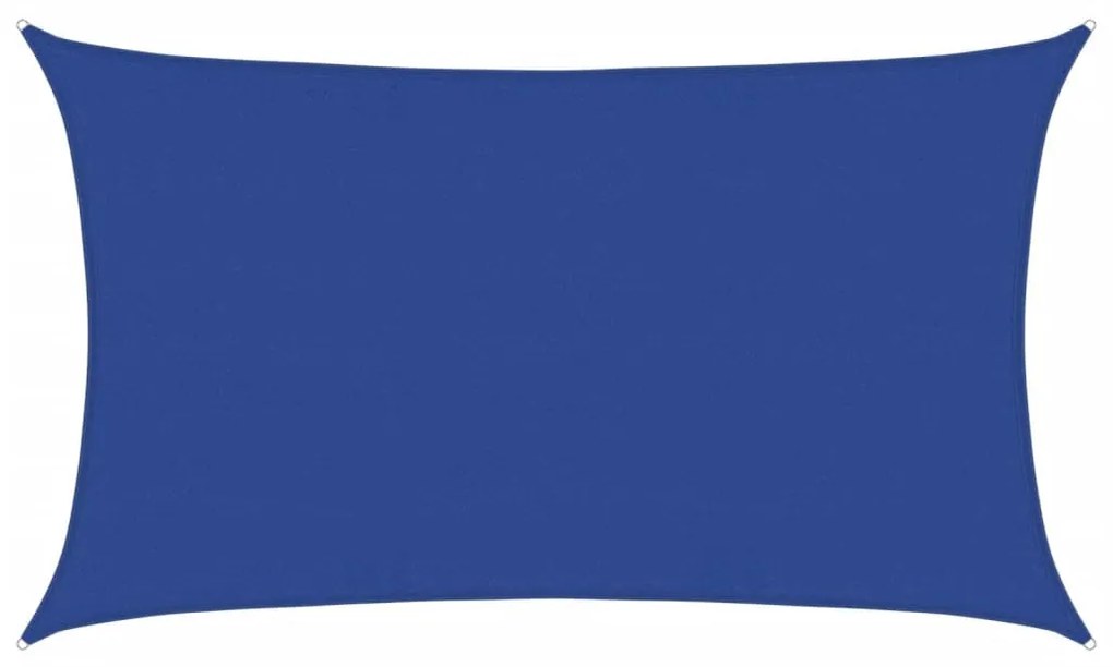 kék négyszögletű HDPE napvitorla 160 g/m² 5x8 m