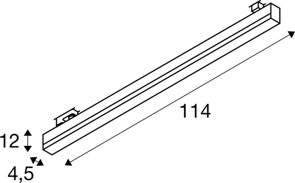 SLV SIGHT TRACK 1005402 Sínreflektor 1x37W 3000/4000K IP20